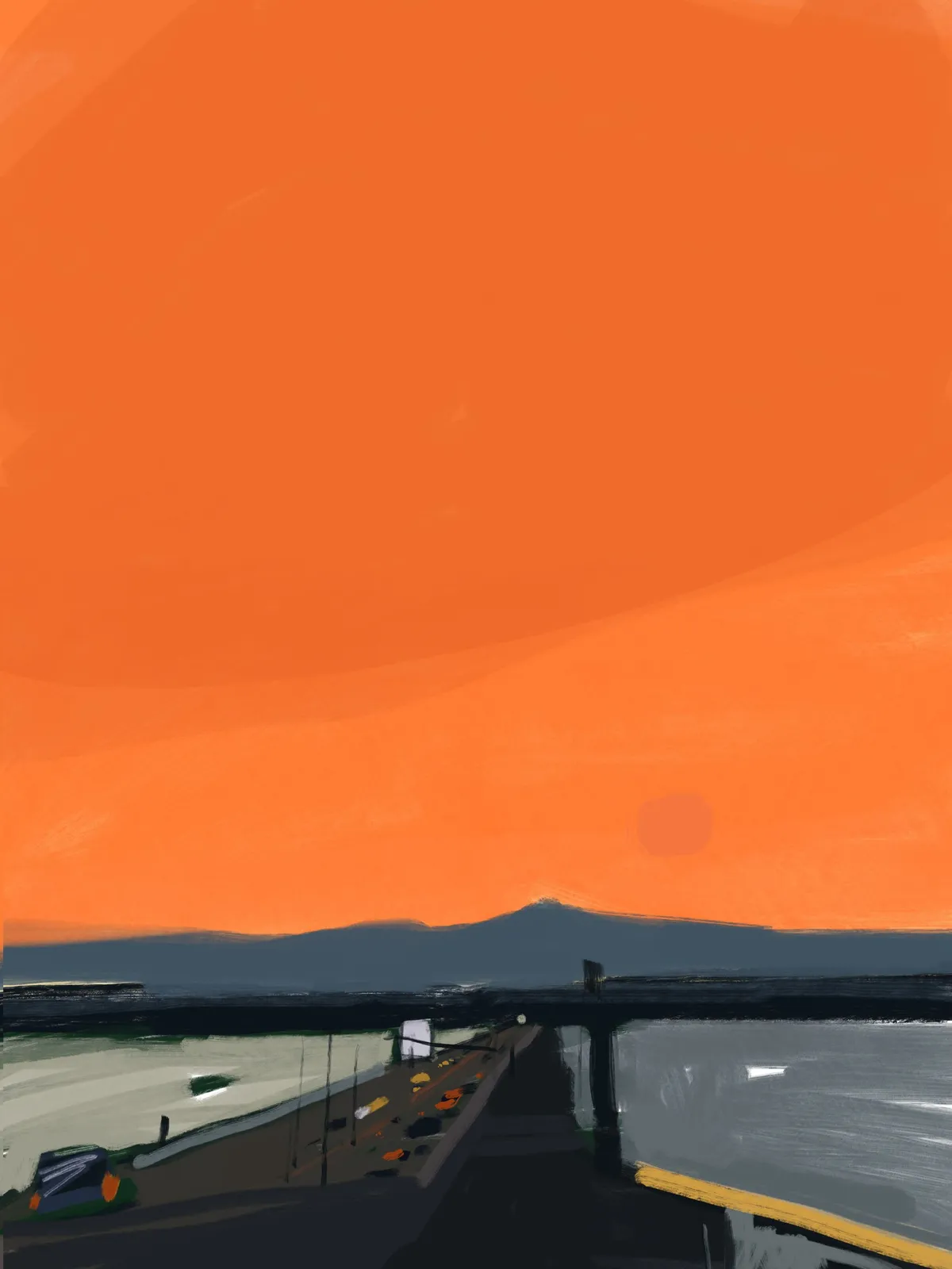 Evening on 520 Bridge