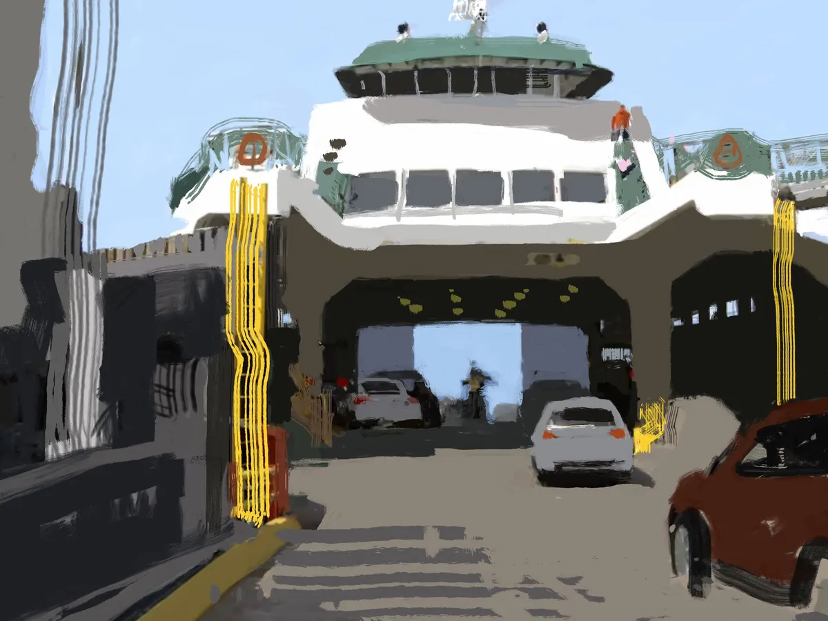 Getting on the Ferry to Bainbridge